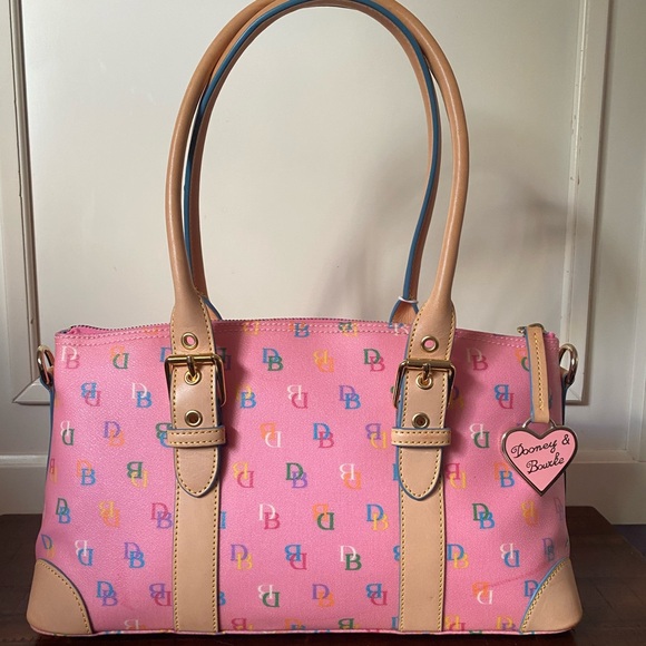 DOONEY & BOURKE RARE Y2K DOMED SATCHEL “IT GIRL 2000’s RAINBOW MONOGRAM BAG NWT! - Picture 2 of 15
